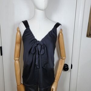 Ramy Brook Amy V-Neck Tie Tank Top Size XS